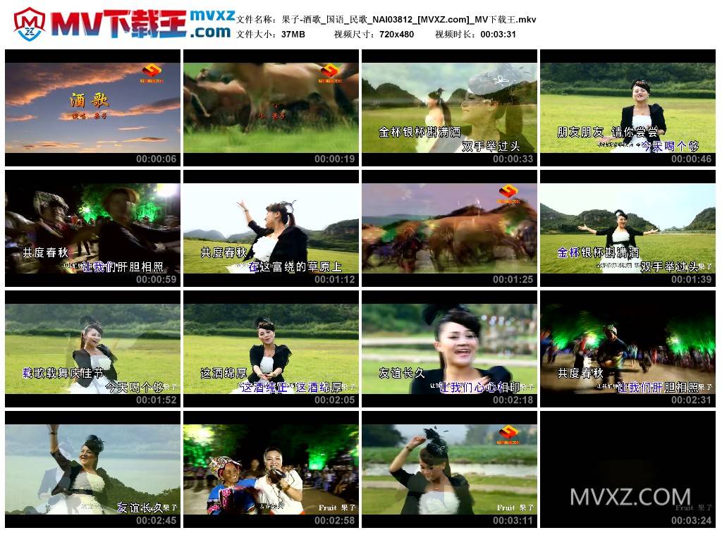 果子-酒歌_国语_民歌_NAI03812